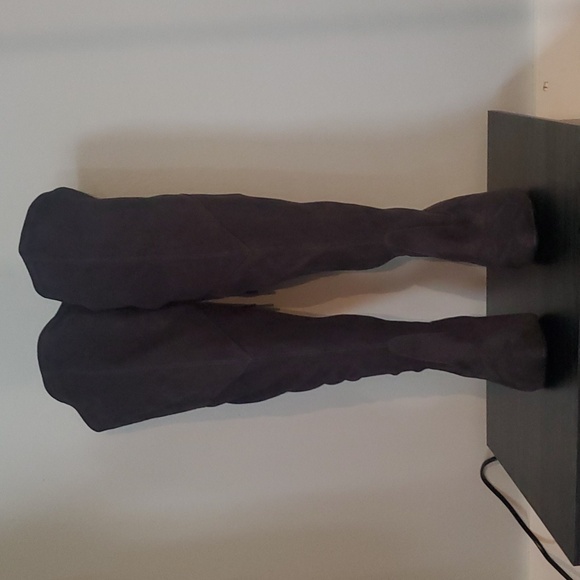 Lane Bryant Strech Suede Kitten Heel boots Castle Wall size 9W - Picture 2 of 10